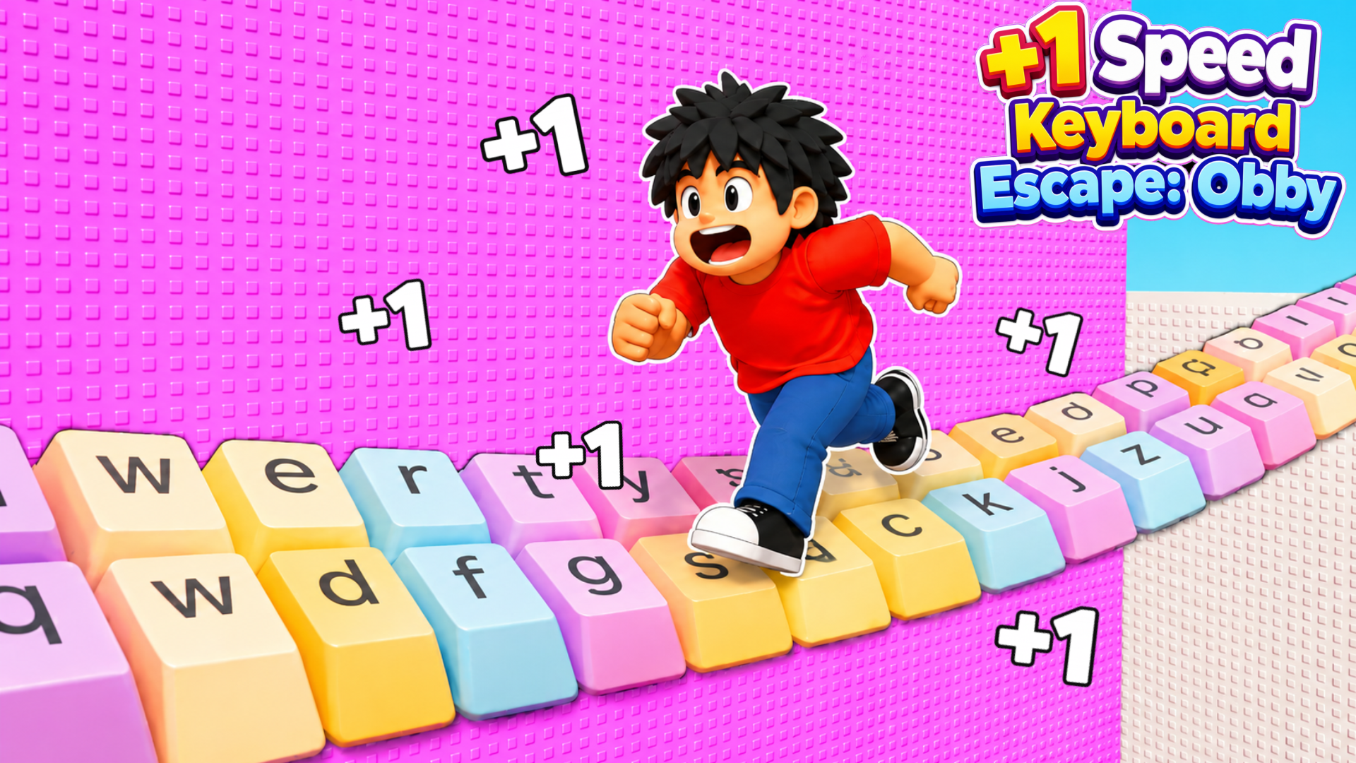 +1 Speed Keyboard Escape: Obby