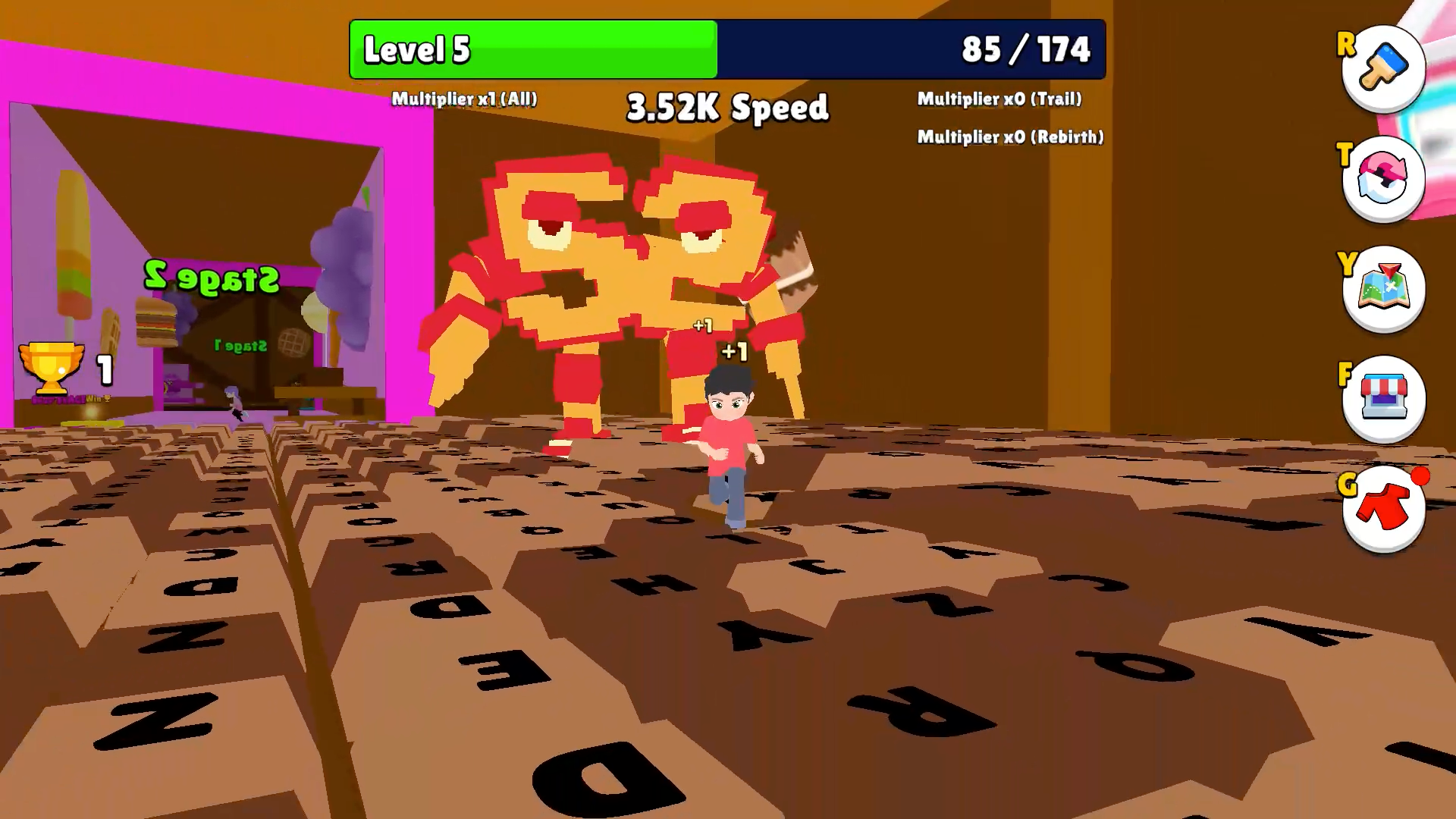 +1 Speed Keyboard Escape: Obby Screenshot 1