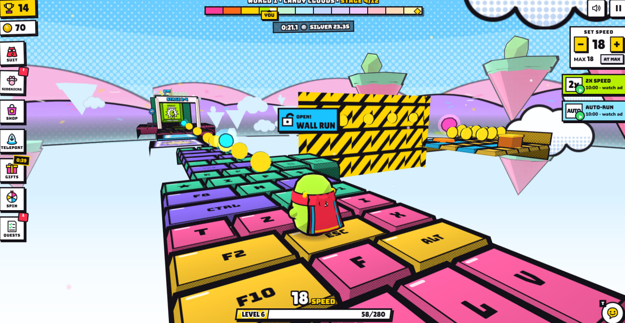 +1 Speed Superhero Obby screenshot 1