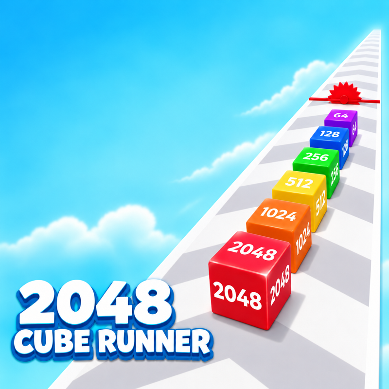 2048 Cube Runner: 3D Merge