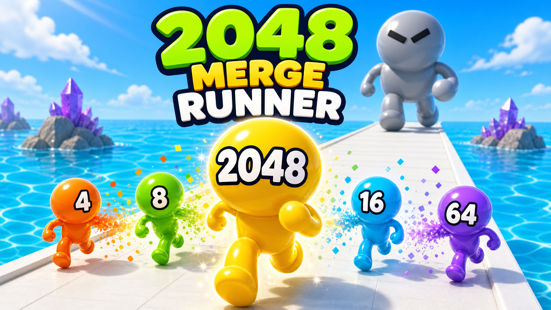 2048 Merge Runner