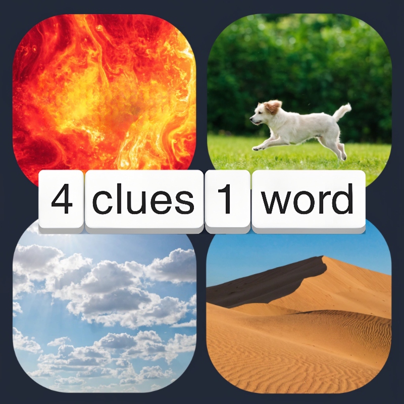 4 Clues 1 Word - Word Games puzzle game thumbnail