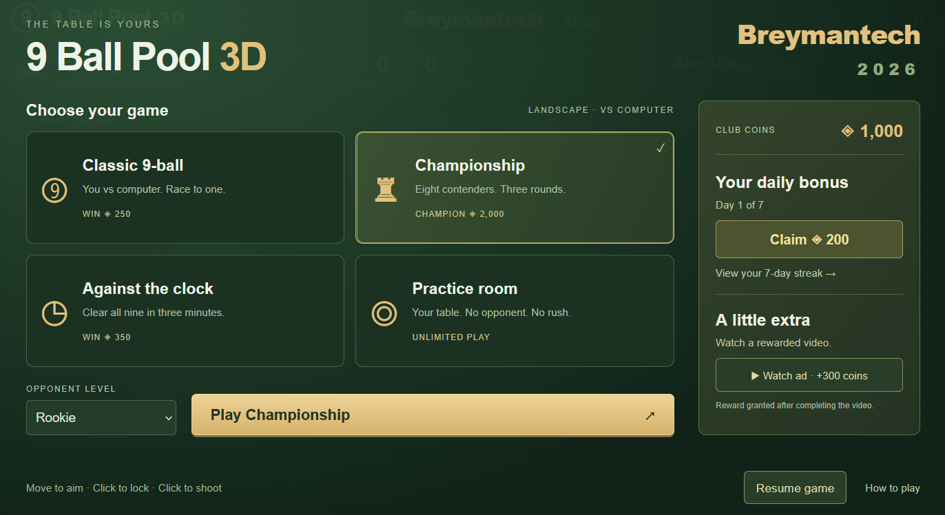 9 Ball Pool 3D screenshot 1