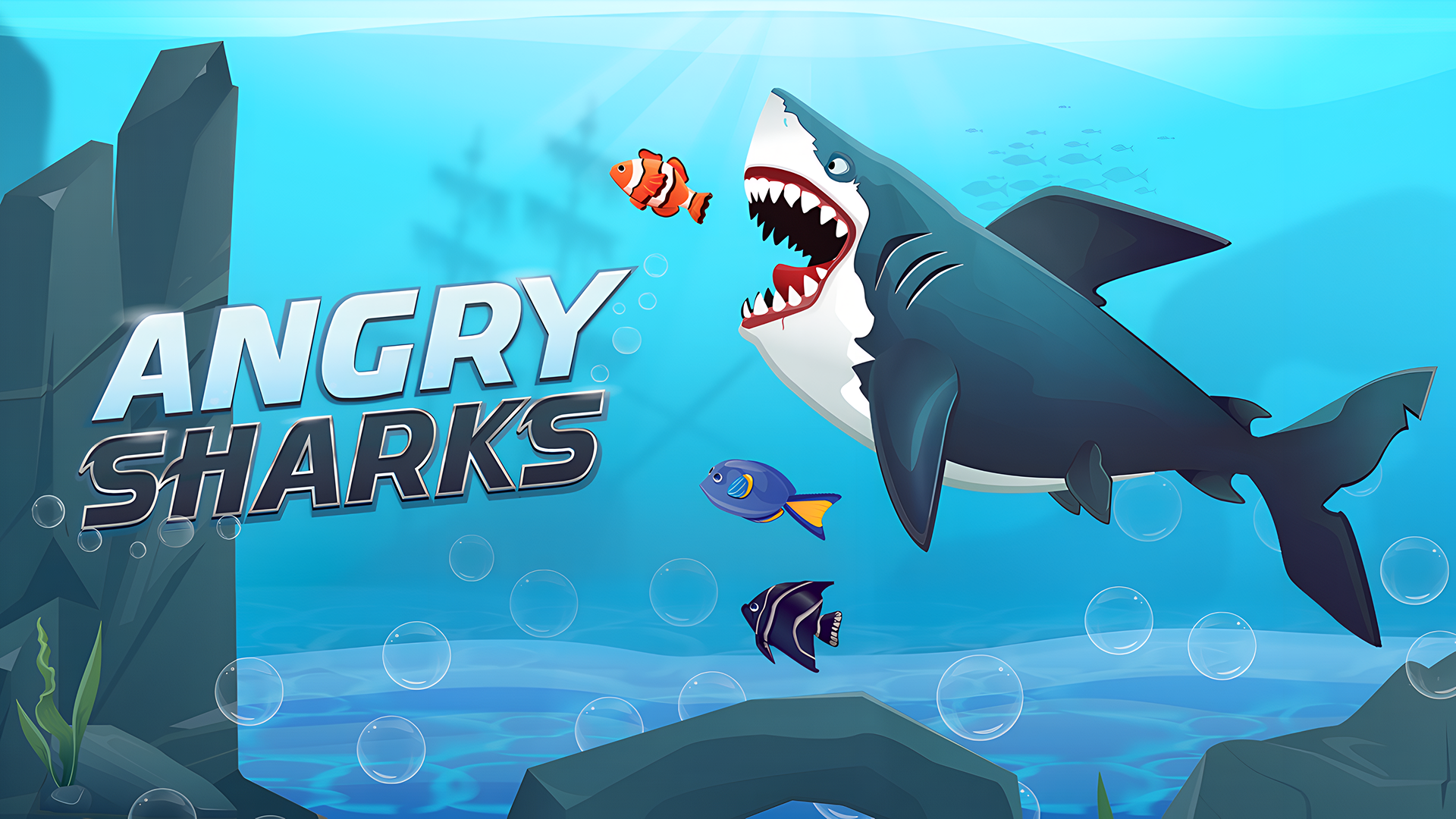 Imagen de portada de Angry Sharks