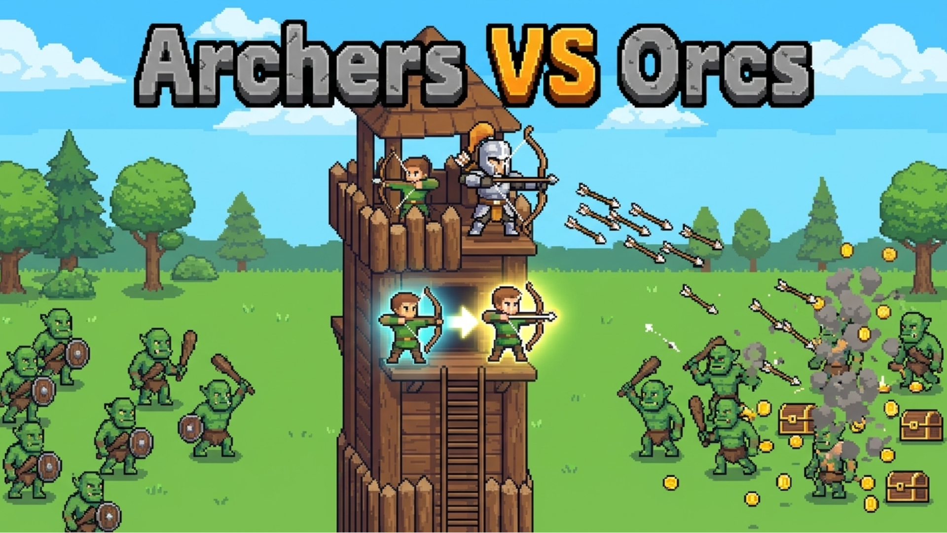 Copertina di Archers VS Orcs