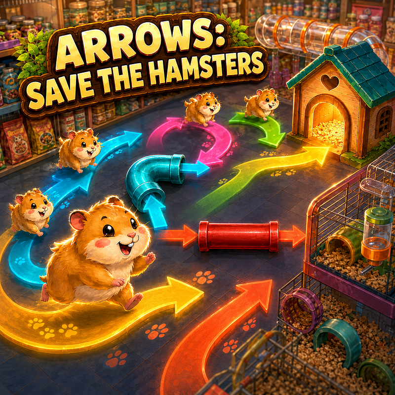 Arrows: Save the Hamsters