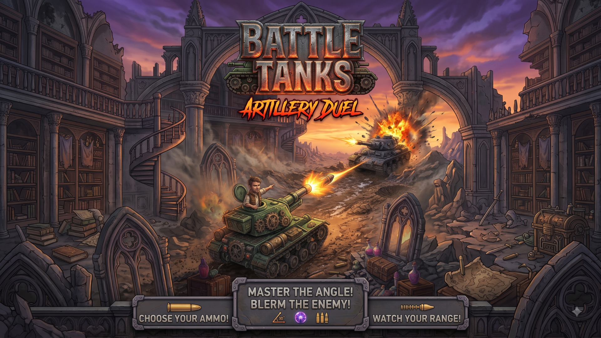 Copertina di Artillery Tank Duel 2D