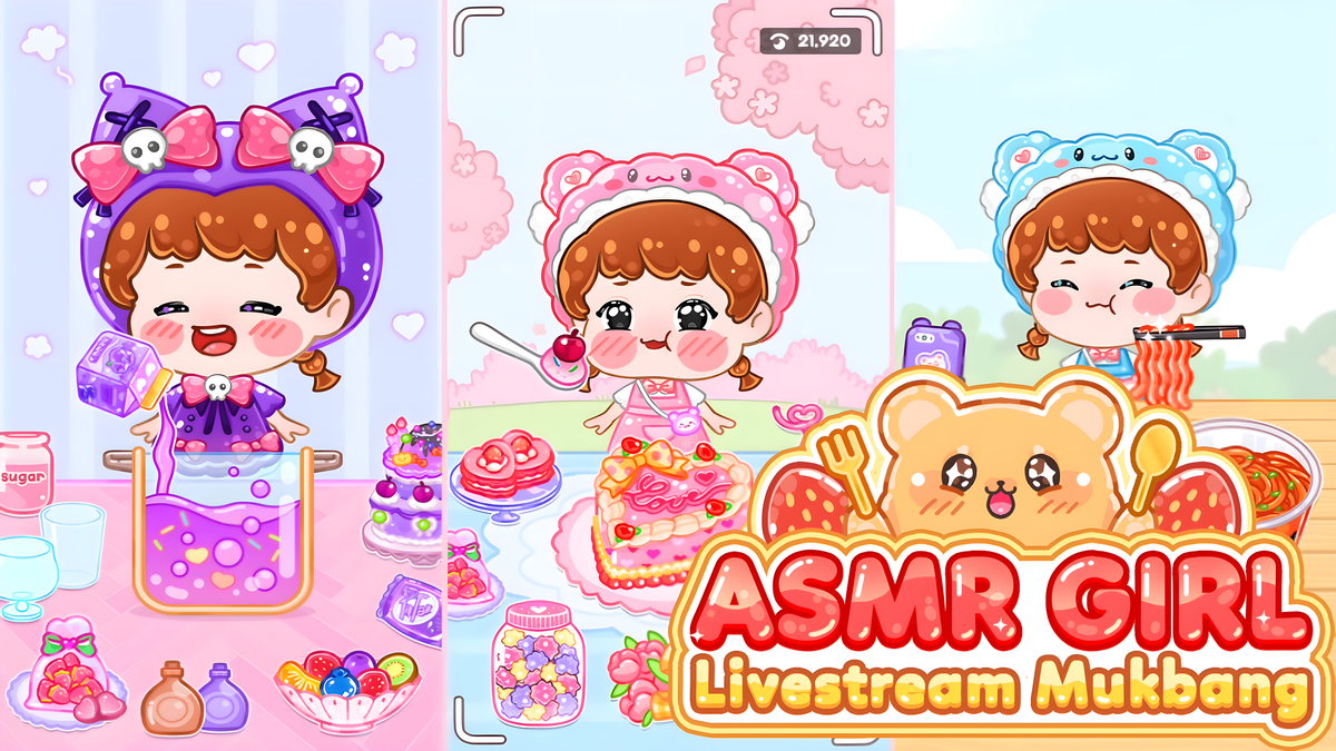 ASMR Girl: Livestream Mukbang