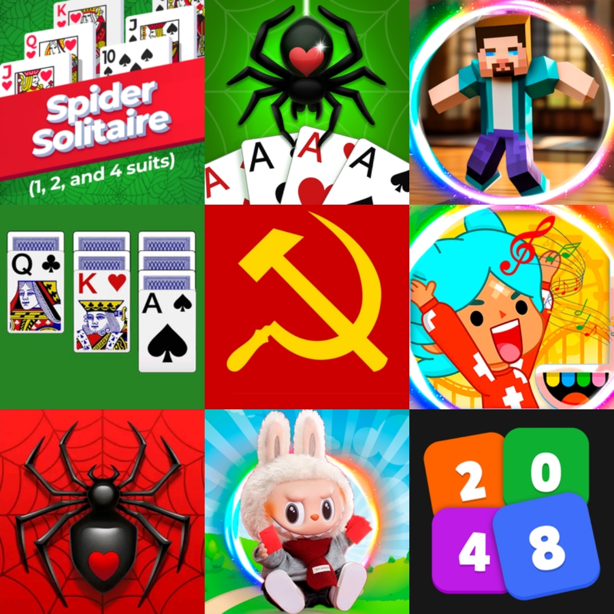 Spider Solitaire Games
