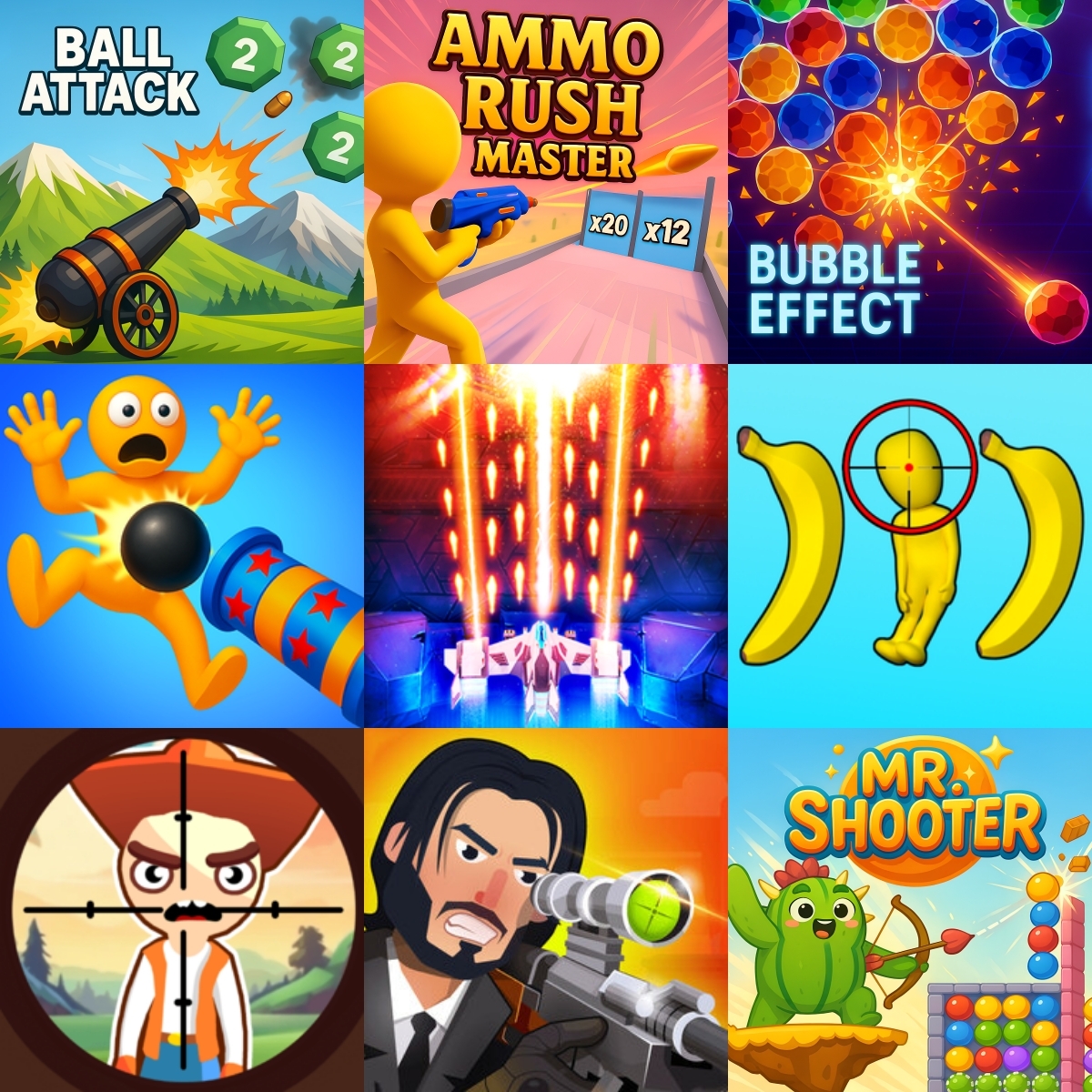 Arcade shooting games