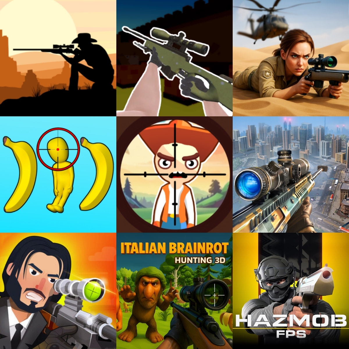 Sniper shooting games