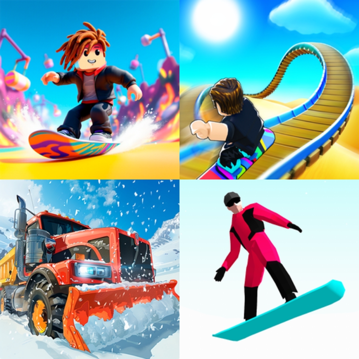 Snowboard Gry