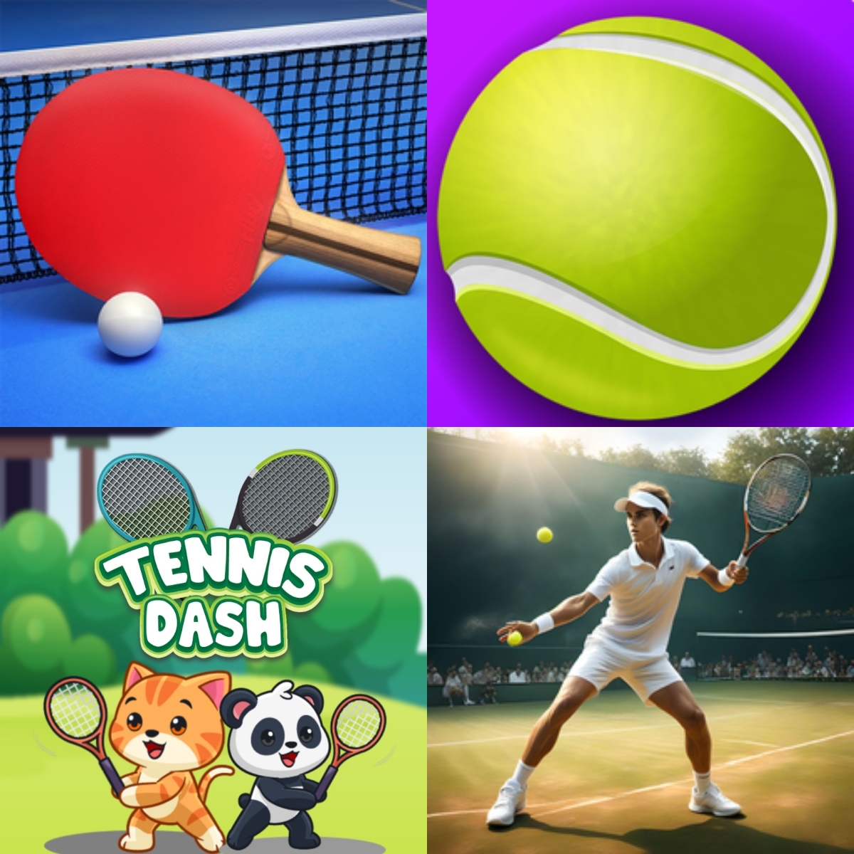 Permainan tenis 2 pemain