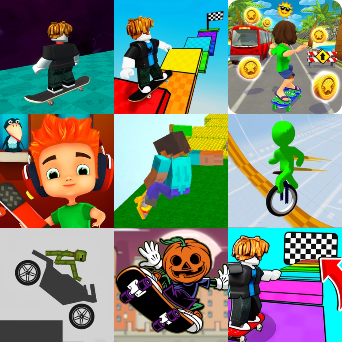 Skateboard Spiele