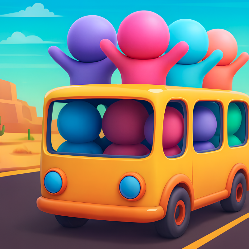 Bus Color Jam - Color puzzle game thumbnail