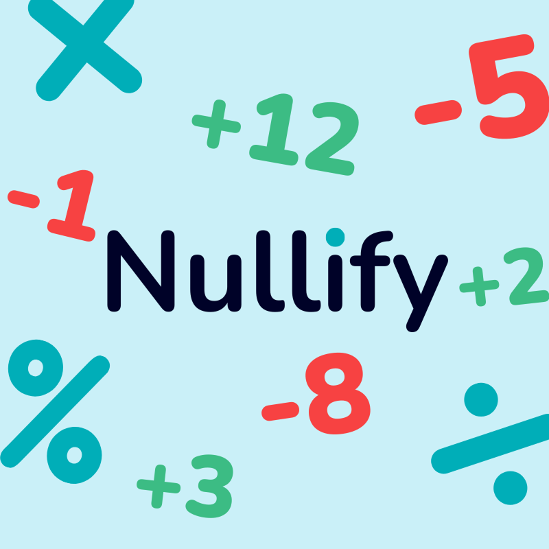 Nullify: Matemáticas de Fusión: miniatura del juego de puzzles de Juegos de ingenio