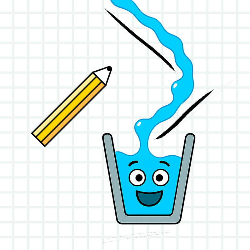 Happy Glass - Draw to Fill - Physics puzzle game thumbnail