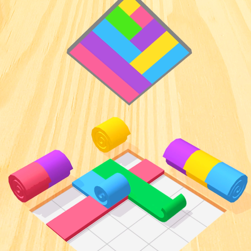 Rotolamento di Colori 3D - miniatura del gioco di puzzle Colori
