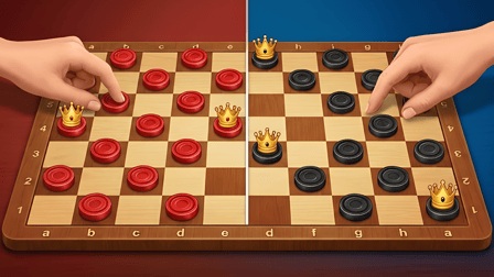 2 Players Checkers Online