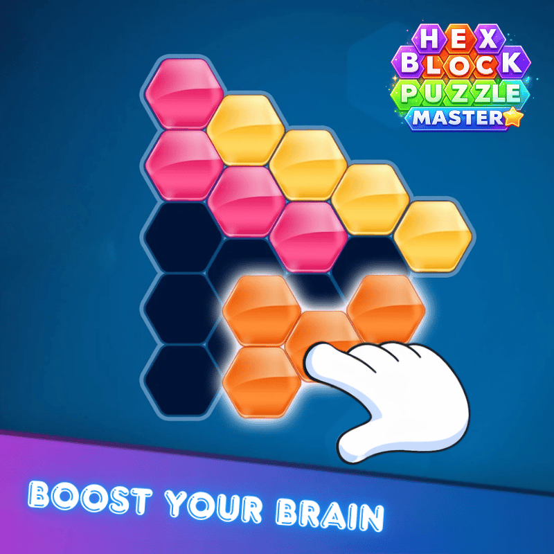 Maestro del puzle de bloques hexagonales: miniatura del juego de puzzles de Juegos de ingenio