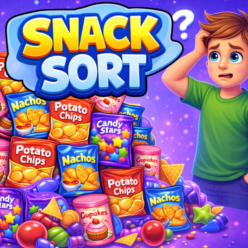 Tri de Snacks - vignette du jeu de puzzle Match-3