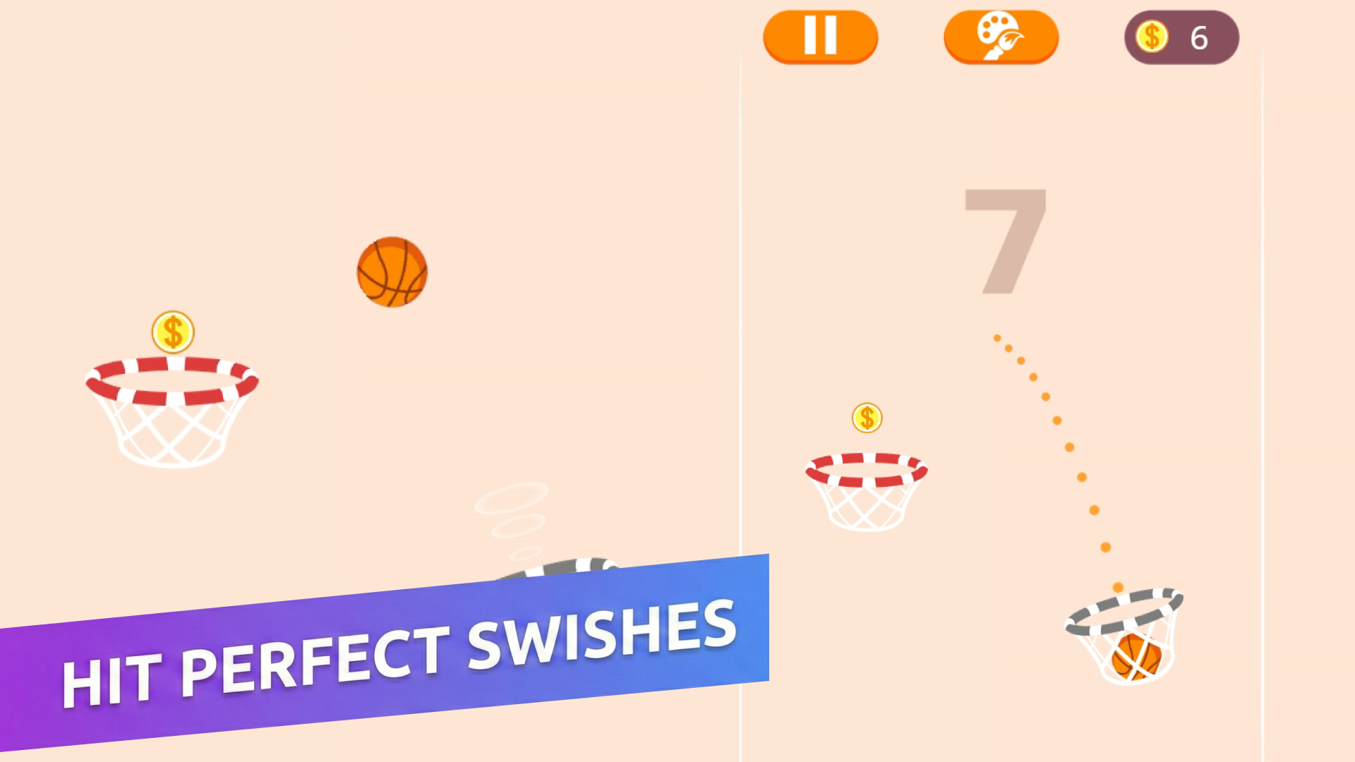 On Fire Basketball Shots screenshot 1