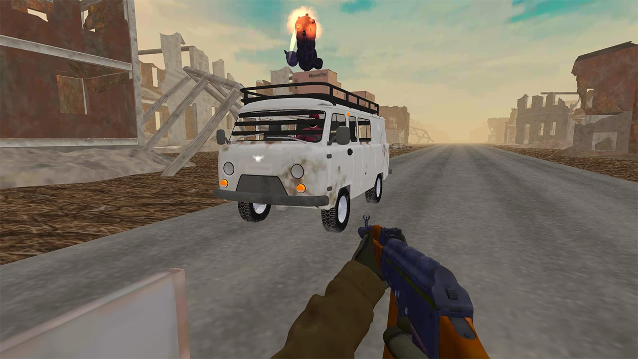 Road Chase: Shooter Realistic Guns screenshot 3