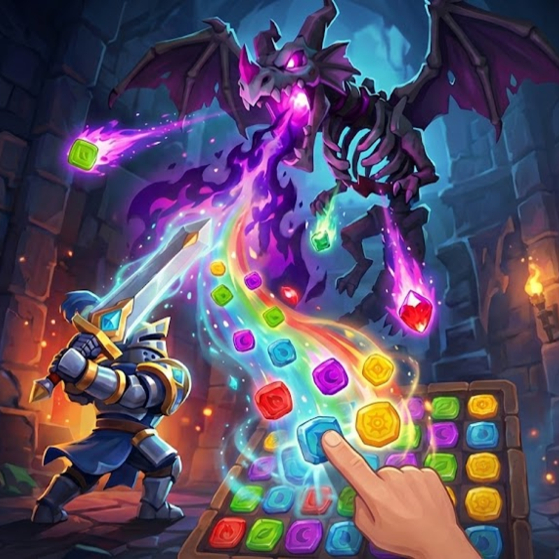 Heroes of the Dungeons: Match-3 RPG - Strategy puzzle game thumbnail