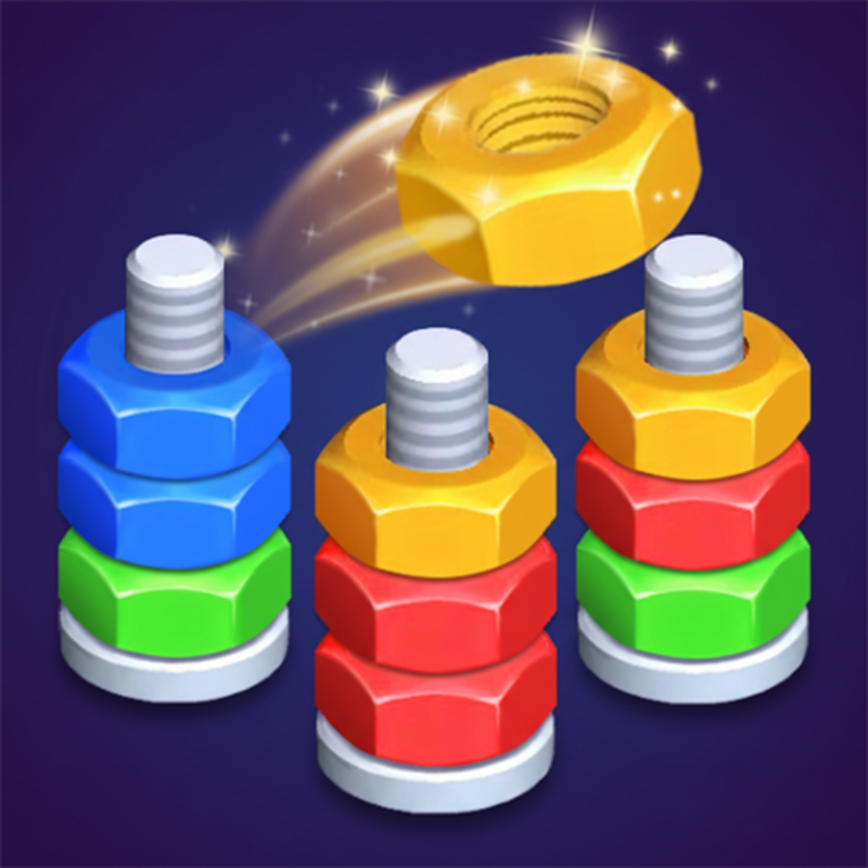 Sorting Nuts and Bolts by Color: Home Repair - Color puzzle game thumbnail