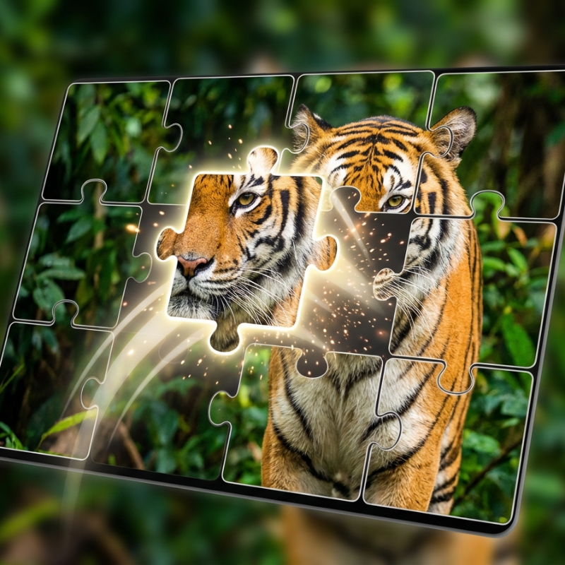 Solitaire Picture Puzzles - Brain Games puzzle game thumbnail