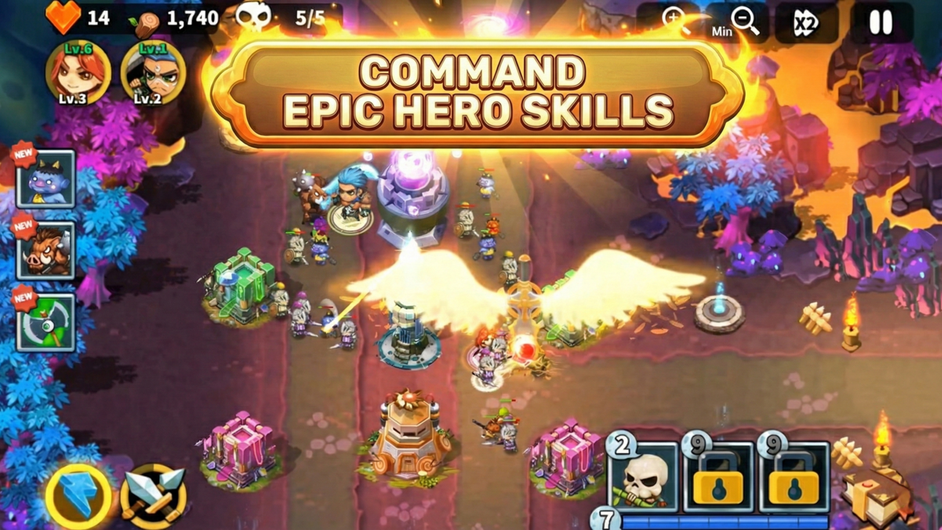 Hero Defense King screenshot 1