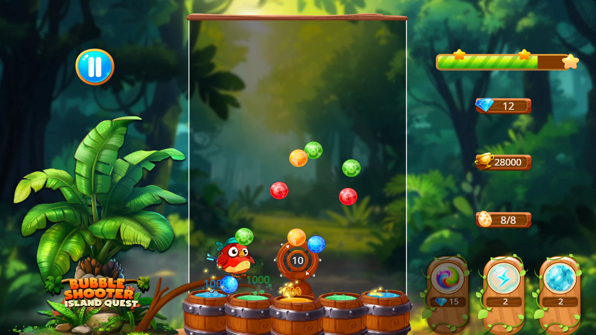 Bubble Shooter Island Quest screenshot 1