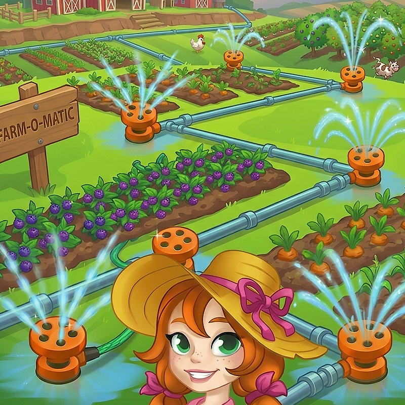 Happy Farm 1 Line Puzzle - Logic Puzzles puzzle game thumbnail