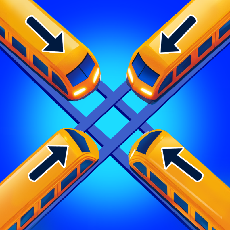Railway Traffic Jam! Untangle the Trains! - Puzzle Games puzzle game thumbnail