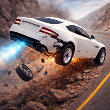 Crash-drive a car