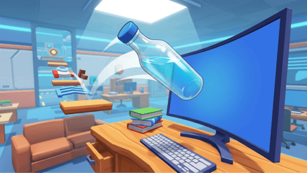 Jumping Bottle 3D