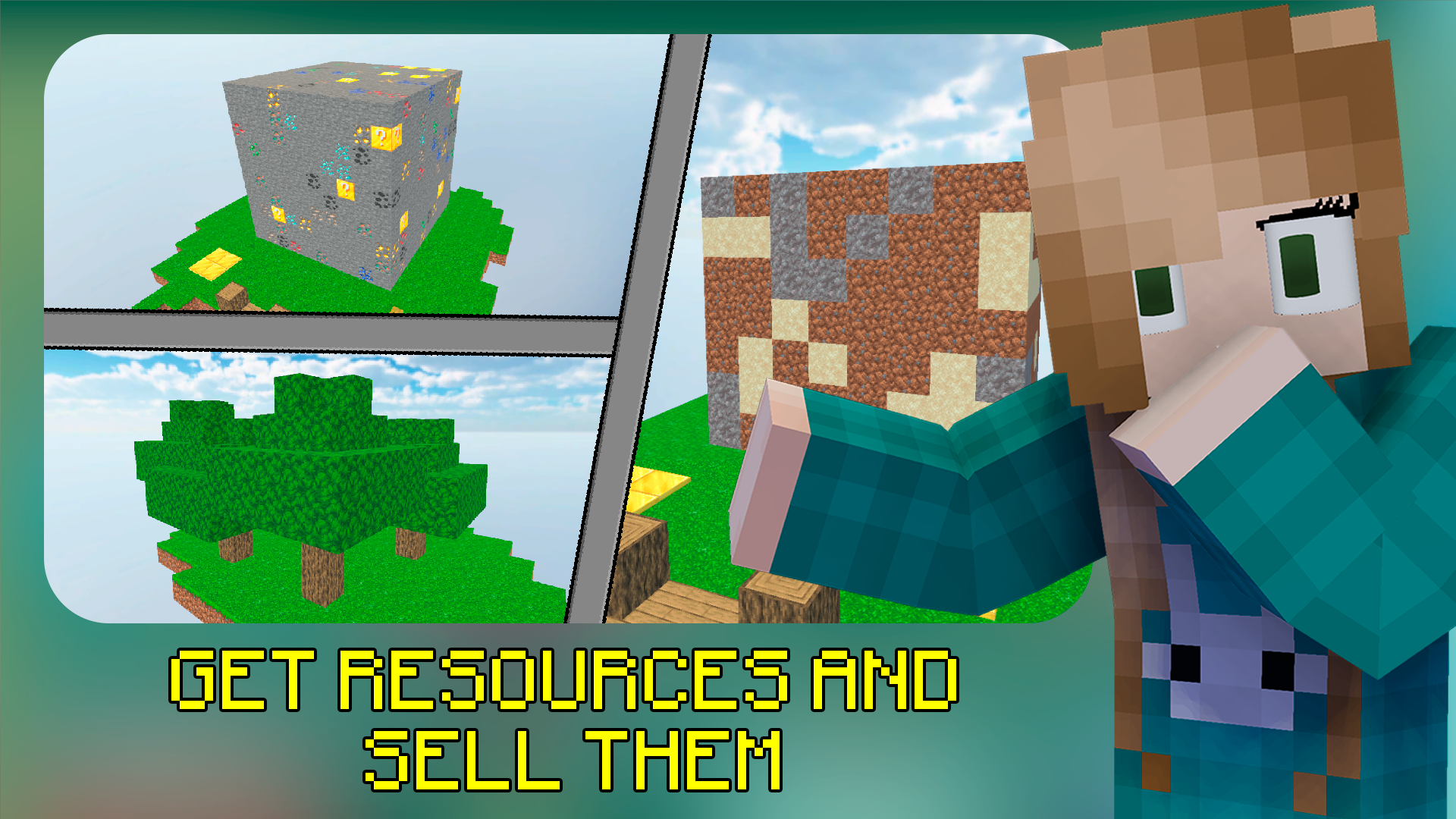 Mine Mining Islands: Skyblock Village! screenshot 2