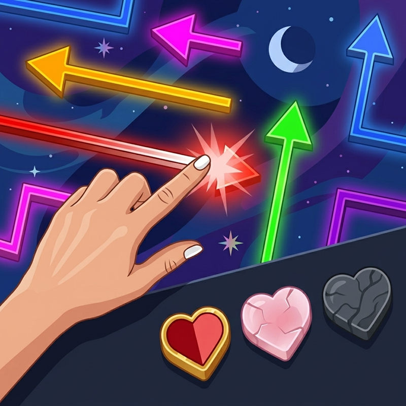 Neon Maze - Logic Puzzles puzzle game thumbnail