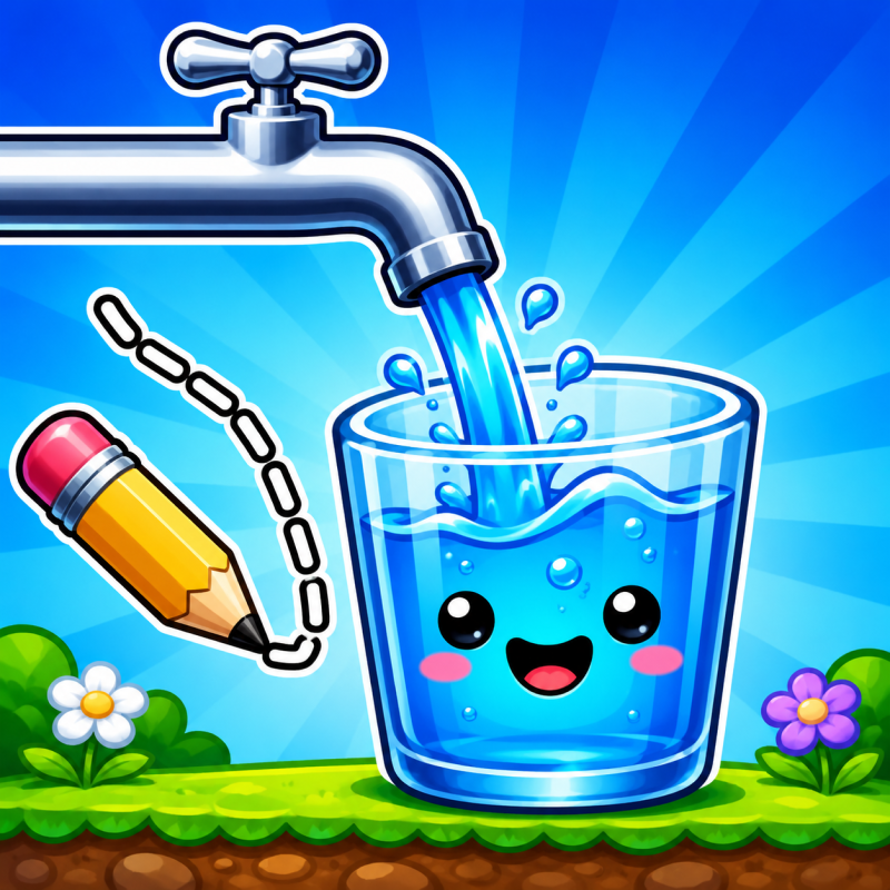 Water Flow Happy Glass - Physics puzzle game thumbnail