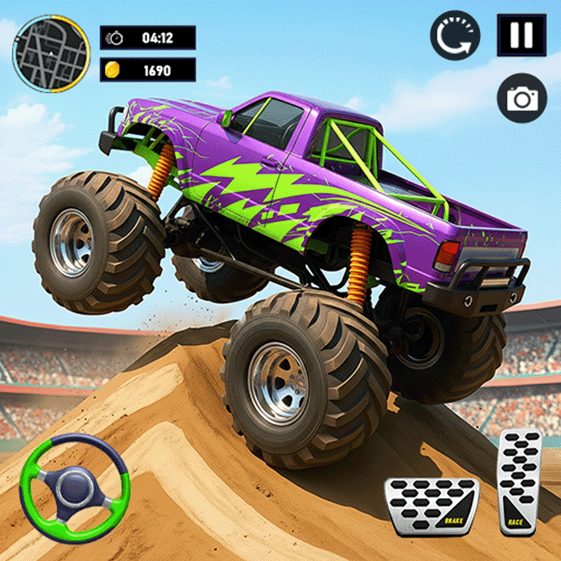 Monster Truck Stunt Game Racing Games