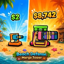 Beach Defense: Merge Tower
