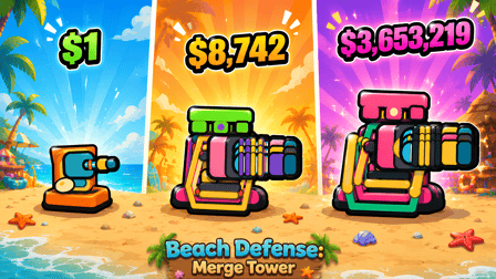 Beach Defense: Merge Tower