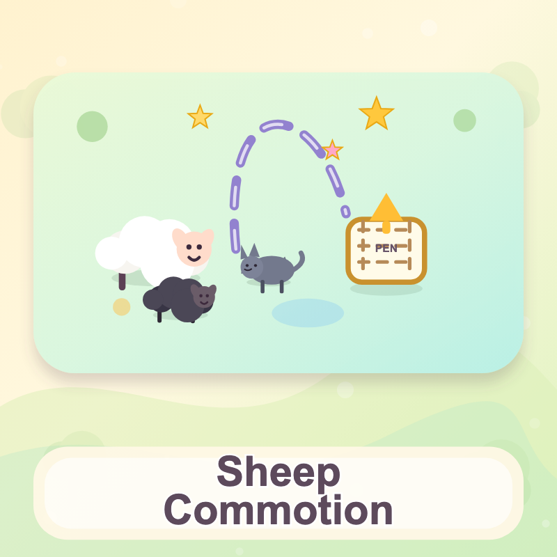 Sheep commotion