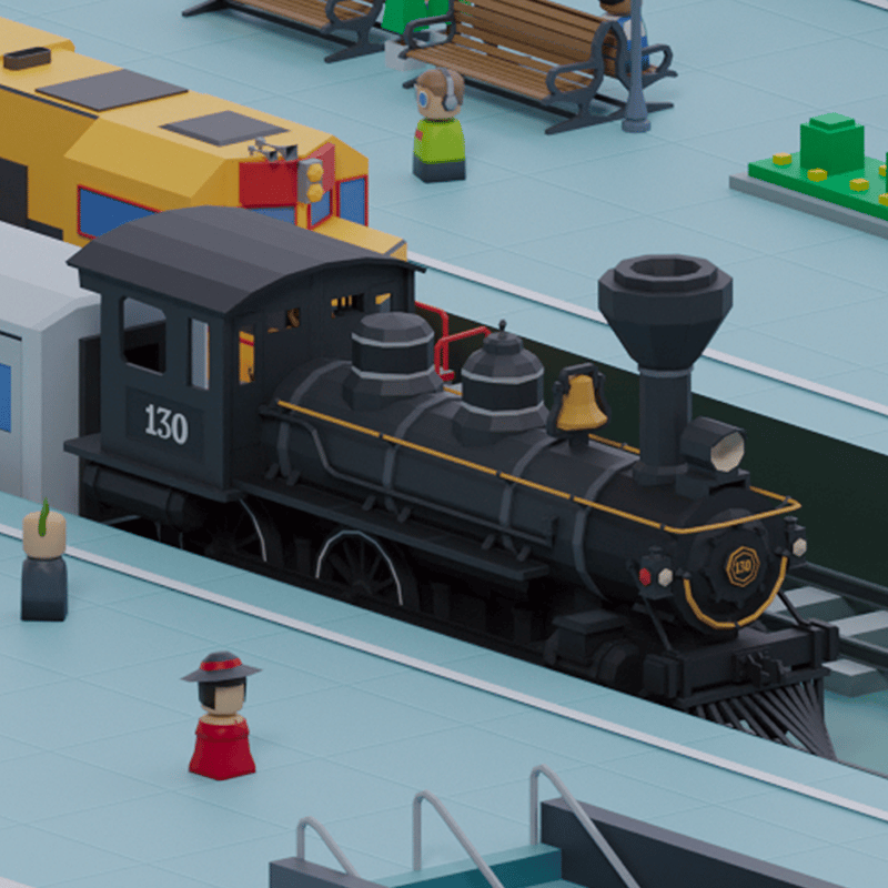 Idle Train Empire Tycoon game thumbnail