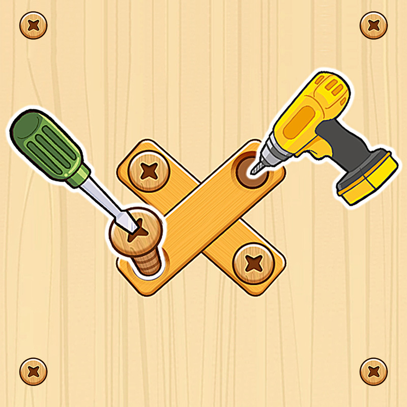 Nuts & Bolts Game: Wood Puzzle - Brain Games puzzle game thumbnail