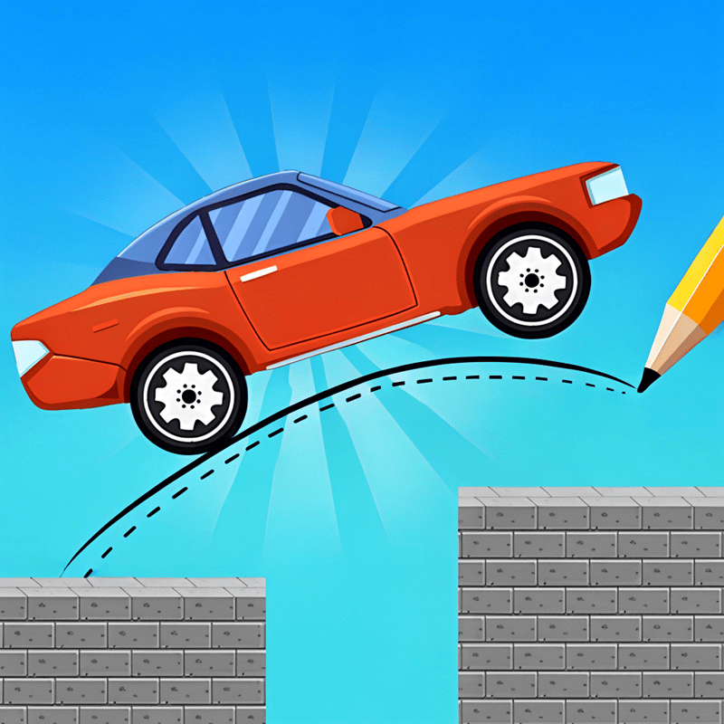 Draw One Line Bridge Puzzle - Drawing puzzle game thumbnail