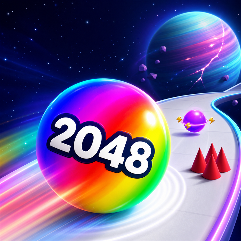 Ball Run 2048 Space - Arcade puzzle game thumbnail