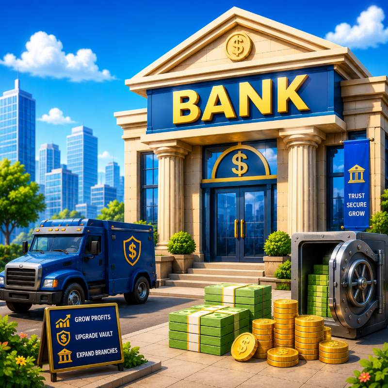 Bank Tycoon Simulator Money Empire game thumbnail