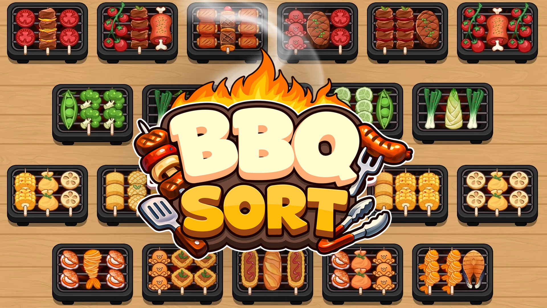 BBQ Sort — play on Playgama (by Drivix Games)