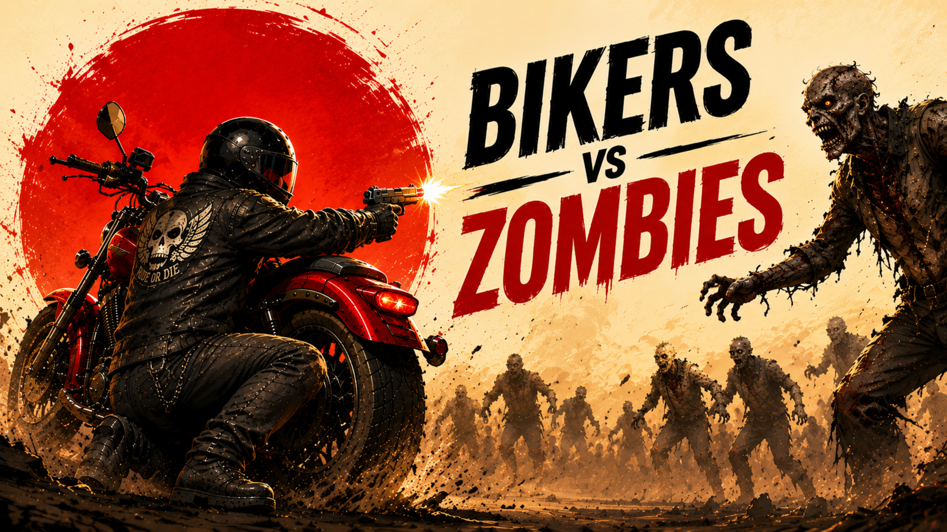 Bikers vs Zombies cover art